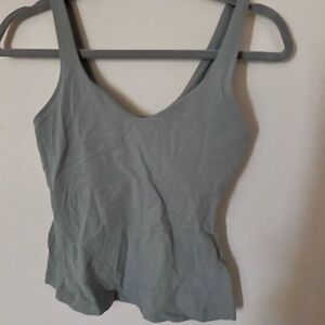 Lulu Lemon Fitted Gray/Blue Sports Bra